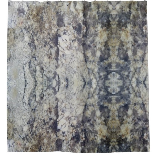 Cortina Para Box Brown e mármore cinzento (Frente)