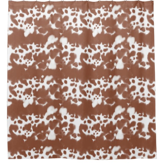 Cortina Para Box Brown spotted cow hide (Frente)