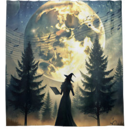 Cortina Para Box Bruxa de Lua Cheia Encantada Noite