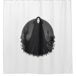 Cortina Para Box Bruxa Gothic Salem à meia-noite