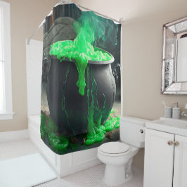 Cortina Para Box Bubbling Witch's Cauldron Halloween