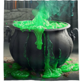 Cortina Para Box Bubbling Witch's Cauldron Halloween
