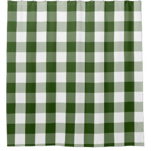 Cortina Para Box Buffalo Check Russo de Chá Branco Verde