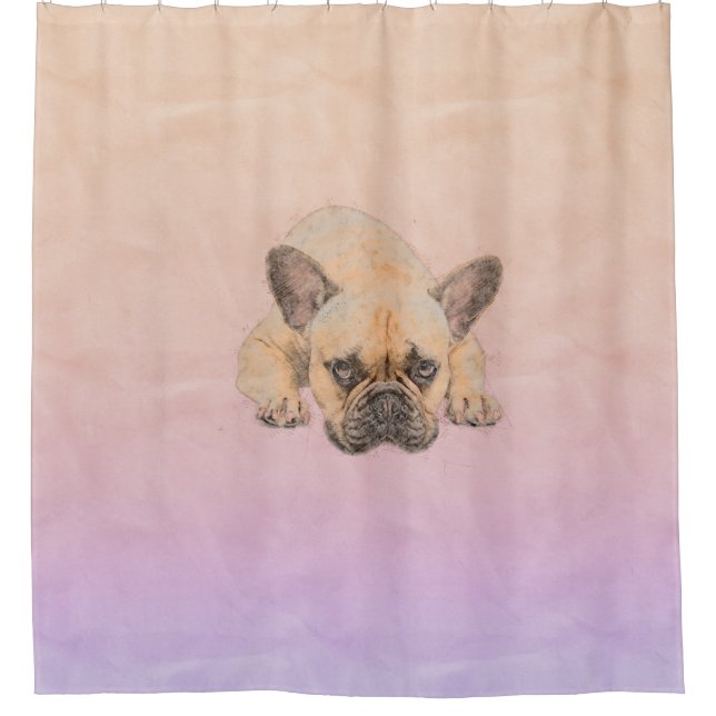 Cortina Para Box Buldogue francês - cão de Frenchie (Frente)