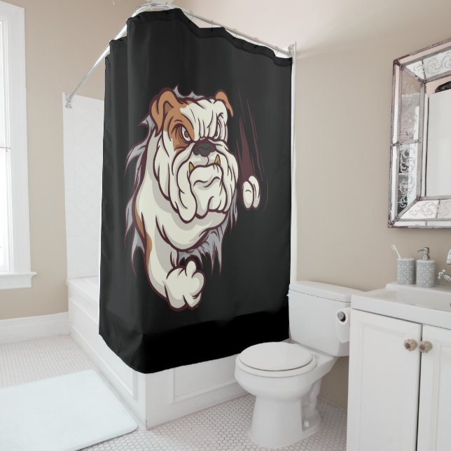 Cortina Para Box Bulldog Head English Bulldog Lover (In Situ)