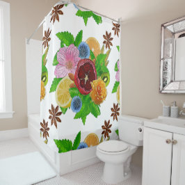 Cortina Para Box buquê de fruta.