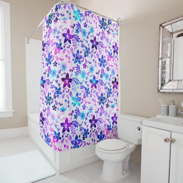 Cortina Para Box Buquê primavera - Geométrico da Flor Edelweiss (In Situ)