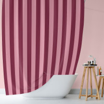 Burgundy Rosa Grande Padrão de Faixa Vermelho Cere