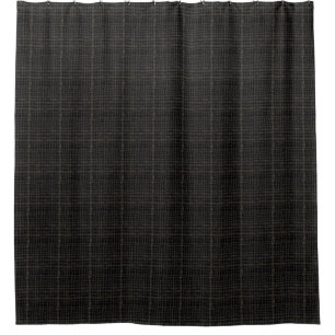 Cortina Para Box Burlap Negro Elegante Tecido Russo