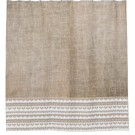 Cortina Para Box Burlap & Trim