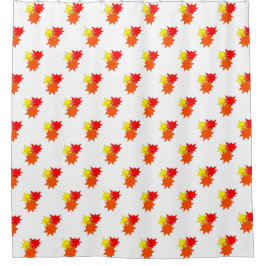 Cortina Para Box Burst Amarelo Vermelho Laranja