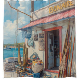 Cortina Para Box cabana de peixes de Bonaire