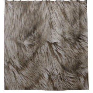 Cortina Para Box Cabelo Animal de Impressão de Pele de Luxo 