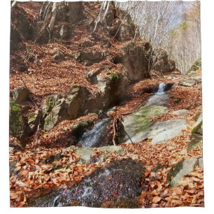 Cortina Para Box Cachoeira na Montanha - Natureza Selvagem Romênia