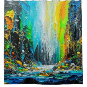 Cortina Para Box Cachoeira Pintada