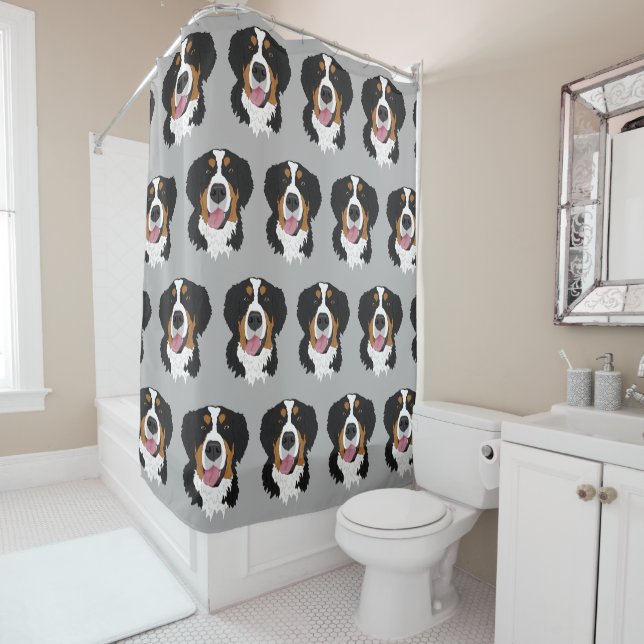 Cortina Para Box Cachorro da Montanha Bernese (In Situ)