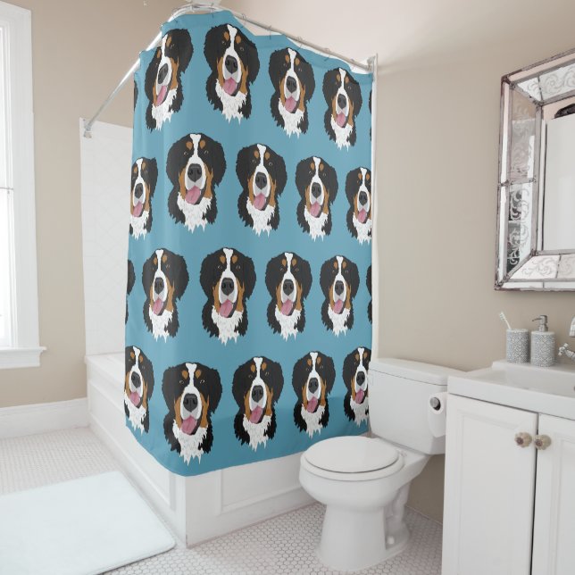 Cortina Para Box Cachorro da Montanha Bernese (In Situ)