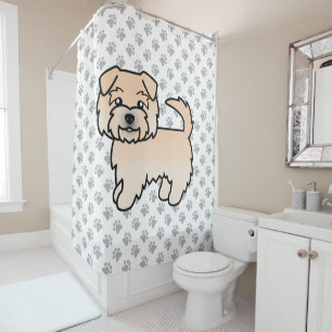 Cortina Para Box Cachorro de desenho animado de Norfolk Terrier Cut