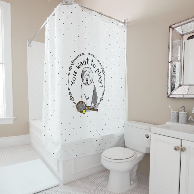 Cortina Para Box Cachorro tênis (Cinza 1) (In Situ)