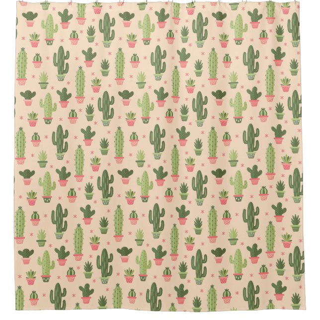 Cortina Para Box Cactus Pattern (Frente)