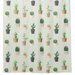 Cortina Para Box Cactus Pattern