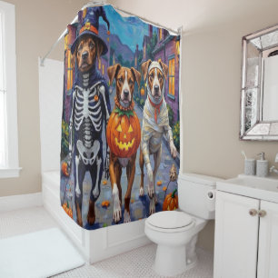 Cortina Para Box Cães American Staffordshire Terrier no Halloween