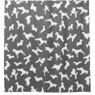 Cortina Para Box Cães Silhuettes