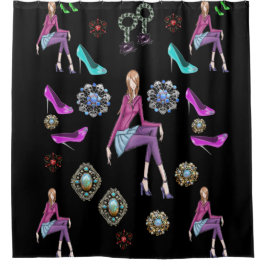 Cortina Para Box Calçado da cortina do chá