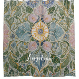 Cortina Para Box Caleidoscópio Floral Personalizado