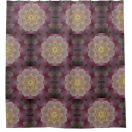 Cortina Para Box Caleidoscópio Rosa E Amarelo