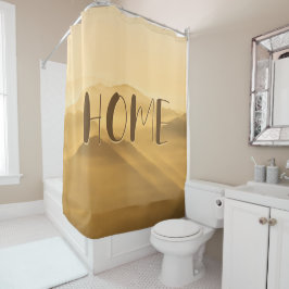 Cortina Para Box Camadas de ouro do nevoeiro da manhã asas do sol a