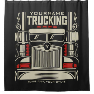 Cortina Para Box Caminhão Personalizado 18 Caminhoneiro BIG RIG