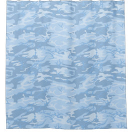 Cortina Para Box Camo Azul Claro