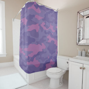 Cortina Para Box Camo roxo desbotado