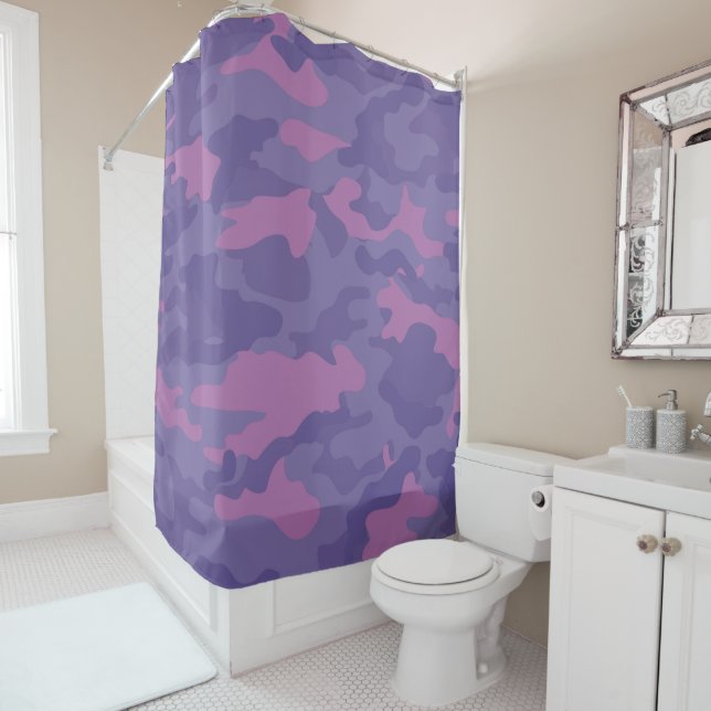 Cortina Para Box Camo roxo desbotado (In Situ)
