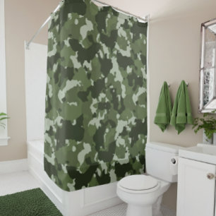 Cortina Para Box Camouflage Camo Green Army Woodland