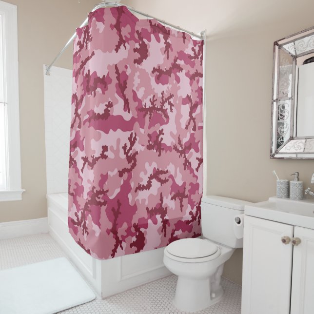 Cortina Para Box Camuflagem rosa (In Situ)