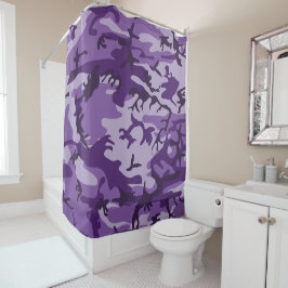 Cortina Para Box Camuflagem Roxa, Militares, Exército