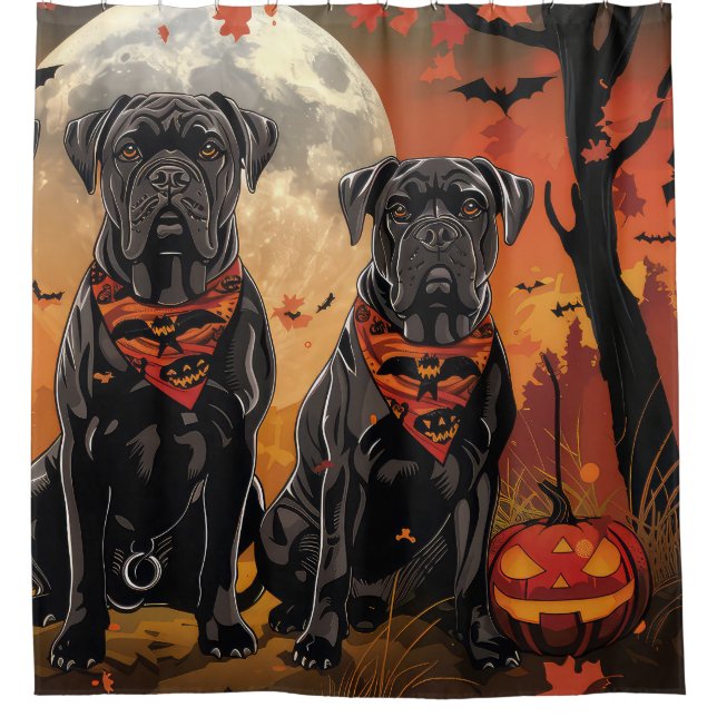 Cortina Para Box Cane Corso Halloween Assustador (Frente)