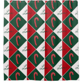 Cortina Para Box Canes de Amor e Doces