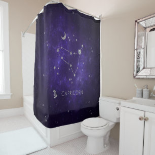 Cortina Para Box Capricórnio Roxo   Astrologia Horóscopo