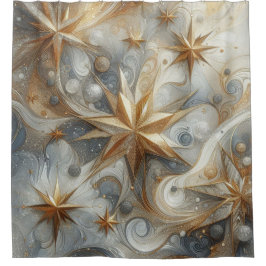 Cortina Para Box Capturar a cena de inverno da arte e cristais de n