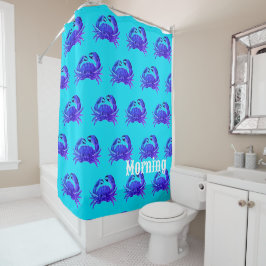 Cortina Para Box Caranguejo Azul Roxo Pessoal