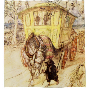 Cortina Para Box Caravana Cigana – Tarde Dourada por Arthur Rackham