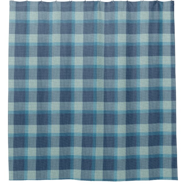Cortina Para Box Carbrey Tartan Xadrez Showertime (Frente)