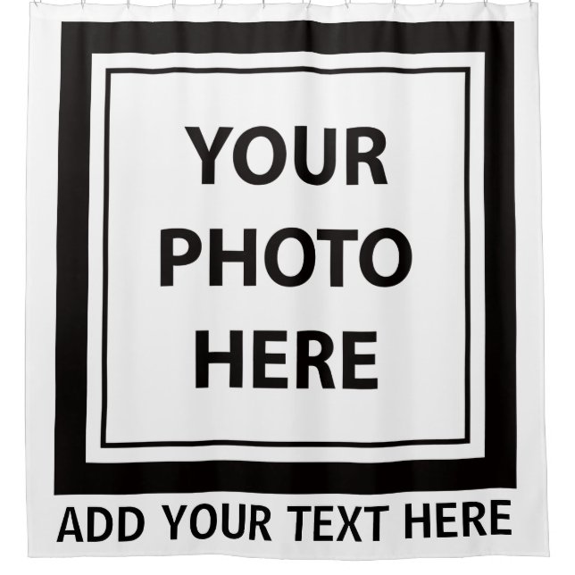 Cortina Para Box Carregar Foto de Imagem e Adicionar Texto - Person (Frente)