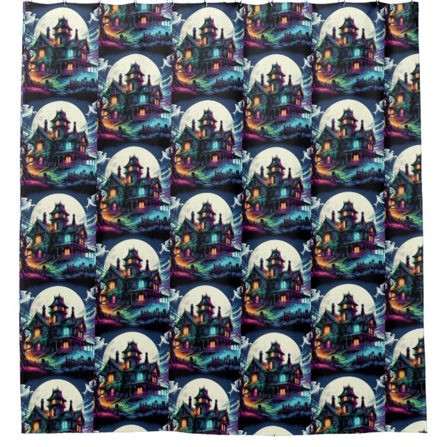 Cortina Para Box Casa assombrada (Frente)