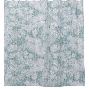 Cortina Para Box Casa de Campo Velvety Blue Daisy