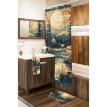 Casa de montanha com Arte Retro Escandinava