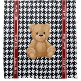 Cortina Para Box Casa do Urso Houndstooth,